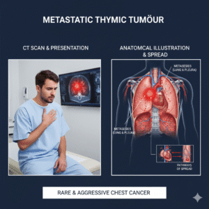 Metastatic Thymic Tumour in a young male