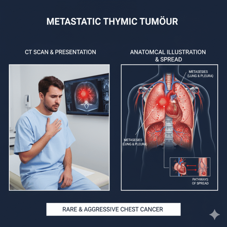 Metastatic Thymic Tumour in a young male