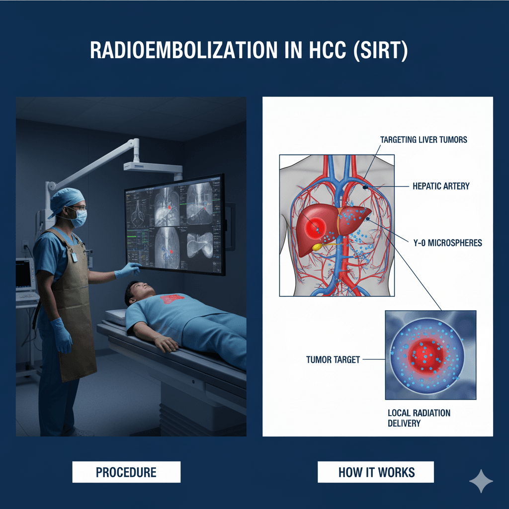 Radioembolization in HCC (SIRT)